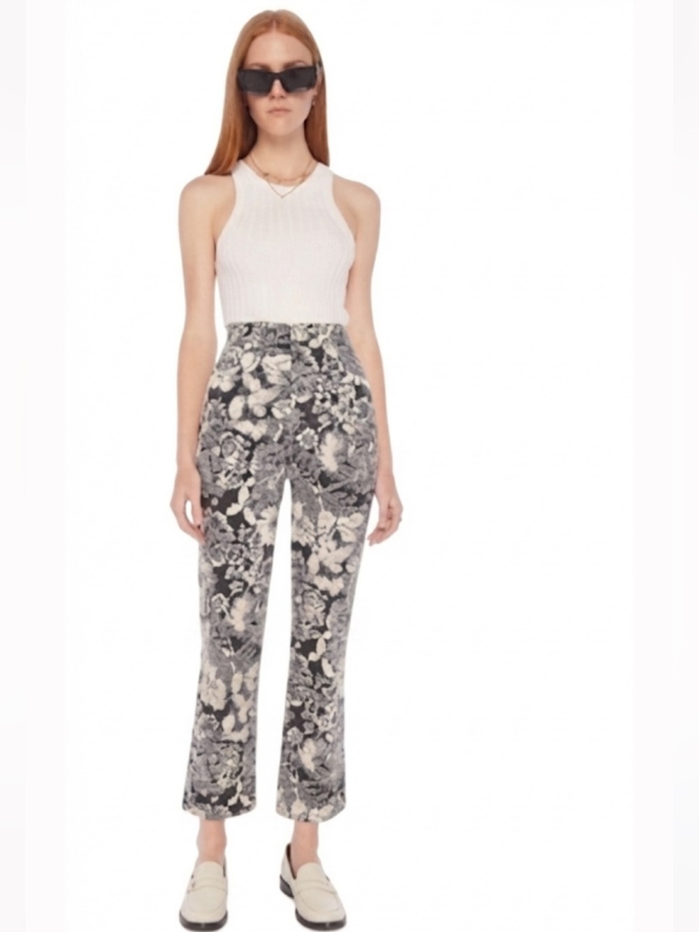 MOTHER SUPERIOR The Hustler Ankle French Fairy Tale Floral Sz 31 Like New!